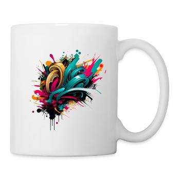 Graffiti - Tasse - Weiß - Rechts