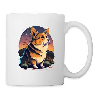 Corgi Outdoor - Mug blanc - blanc - Droite