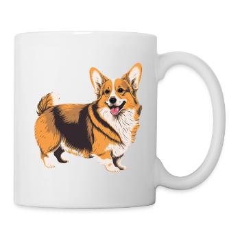 Ready to Play Corgi - Mug - white - Right