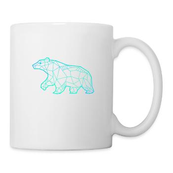 Bear line geometric art - Mug - white - Right