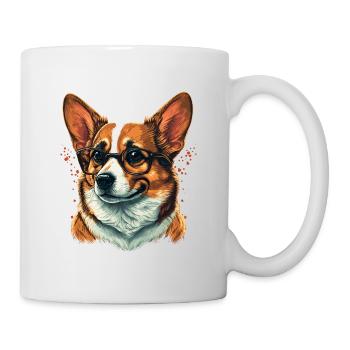 Professor sieht Corgi aus - Tasse - Weiß - Rechts