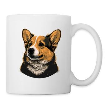 À la recherche de Corgi - Mug blanc - blanc - Droite