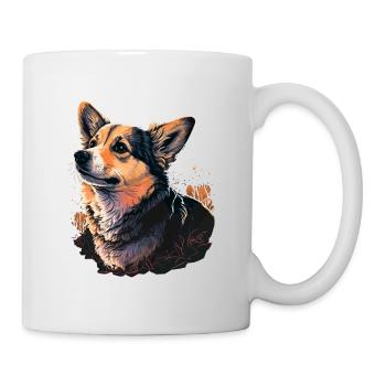 charmant Corgi - Mug blanc - blanc - Droite