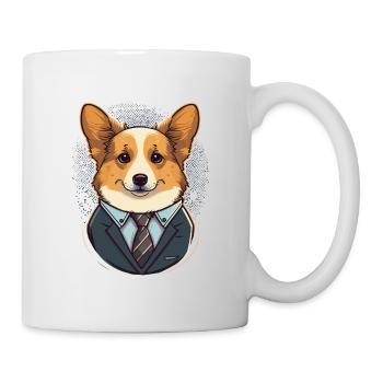 Cute Corgi Illustration - Mug - white - Right