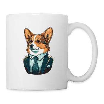 Lawyer Suit Corgi - Mug - white - Right