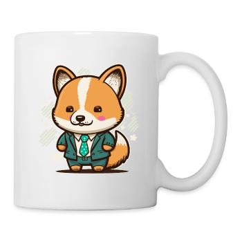 Adorable Corgi - Mug blanc - blanc - Droite