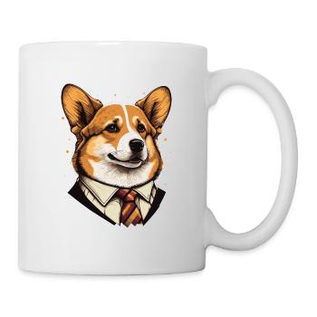 Formal Corgi Illustration - Mug - white - Right