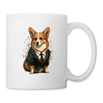 Corgi Hund - Tasse - Weiß - Rechts