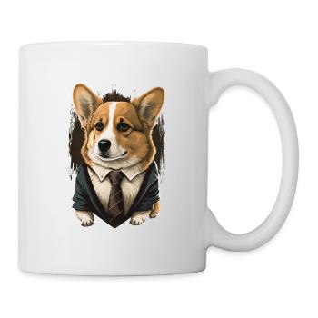 Short Mignon Corgi - Mug blanc - blanc - Droite