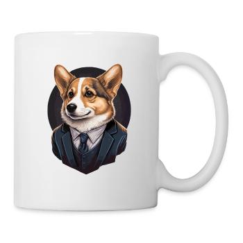 Chien Corgi parfait - Mug blanc - blanc - Droite