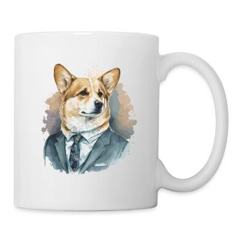 Corgi bon sens du style - Mug blanc - blanc - Droite