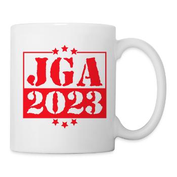 JGA 2023 Team Bräutigam - Junggesellenabschied - Tasse - Weiß - Rechts