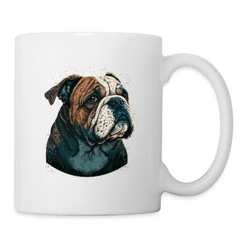 Adorable bouledogue - Mug blanc - blanc - Droite