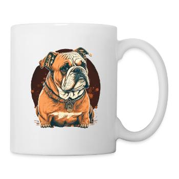 Bouledogue court - Mug blanc - blanc - Droite