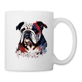 Bulldog Illustration - Mug - white - Right