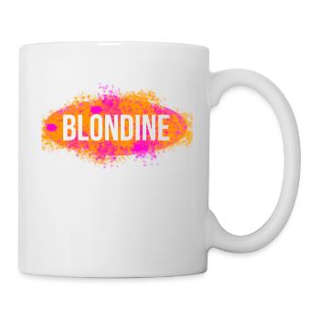 Blonde Splash - Mug blanc - blanc - Droite