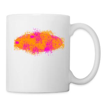 Splash orange pink - Mug - white - Right