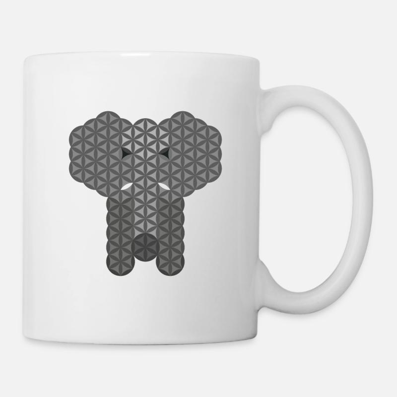 Éléphant sacré - Éléphant de vie. - Mug blanc - blanc