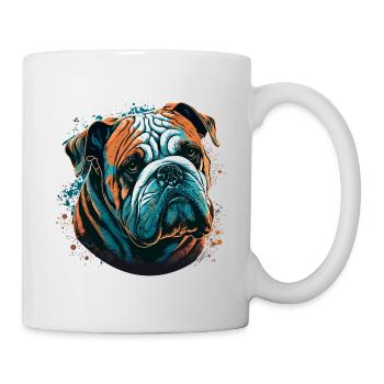 Shy Bulldog - Mug - white - Right