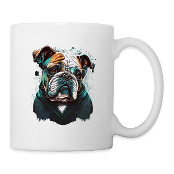 Clever Looking Bulldog - Mug - white - Right