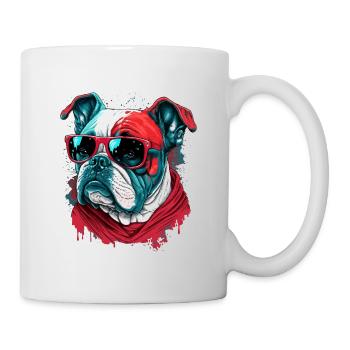 Cool sur Red Bulldog - Mug blanc - blanc - Droite