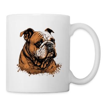 Bouledogue endormi - Mug blanc - blanc - Droite