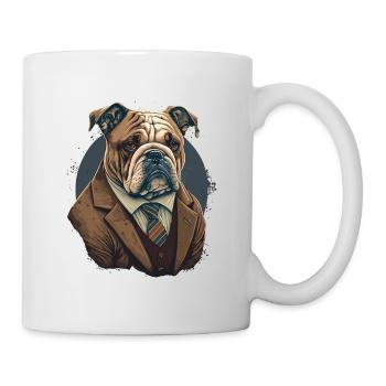 Behave Looking Bulldog - Mug - white - Right