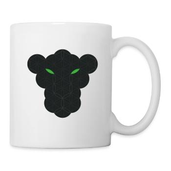 Sacred Panther - Schwarzer Panther des Lebens. - Tasse - Weiß - Rechts