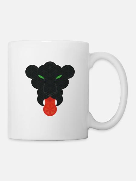 Sacred Panther - Black Panther of Life - T/O. - Mug - white