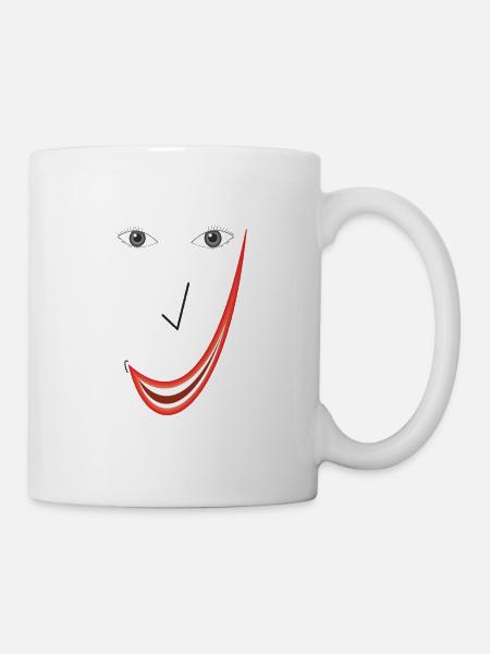 Fine smile B02. - Mug - white