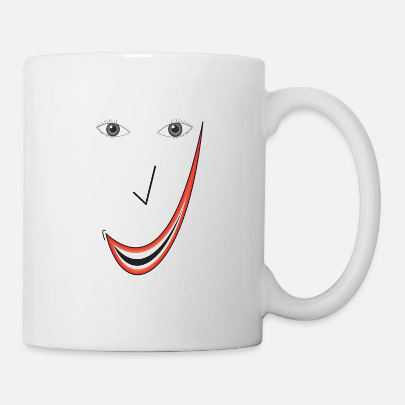 Feines Lächeln B03. - Tasse - Weiß