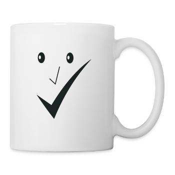 Feines Lächeln - Feines Gesicht D01. - Tasse - Weiß - Rechts