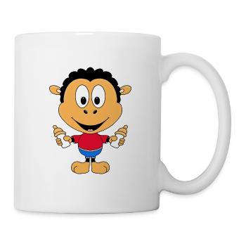BABY - NACHWUCHS - SCHWARZES SCHAF - TIER - KIND - Tasse - Weiß - Rechts