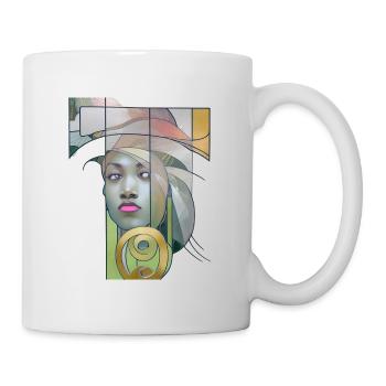 Queen AFRICA - Mug blanc - blanc - Droite
