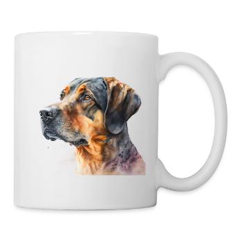 Watercolour Dog / Hund - Tasse - Weiß - Rechts