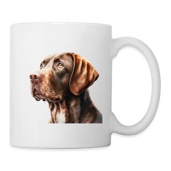 Watercolour Dog / Hund - Tasse - Weiß - Rechts