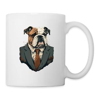 Bouledogue à l’allure de Veretan - Mug blanc - blanc - Droite