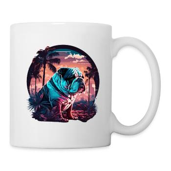 Lost Bulldog Vaporwave - Mug - white - Right