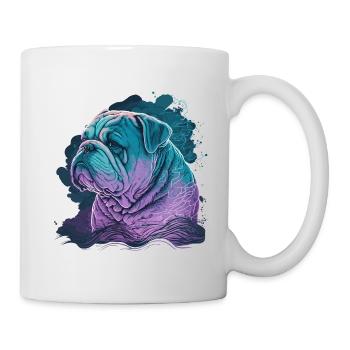 Bulldog Head Illustration - Mug - white - Right