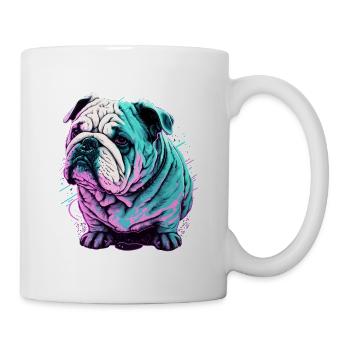 Adorable Short Bulldog - Mug - white - Right