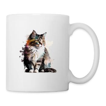 Katze - Tasse - Weiß - Rechts