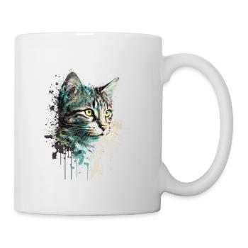 Cat Watercolors - Mug - white - Right