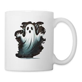 Halloween Geist - Tasse - Weiß - Rechts