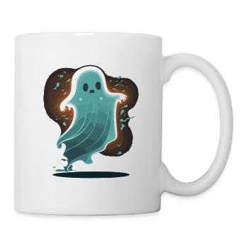 Fantôme brillant - Mug blanc - blanc - Droite