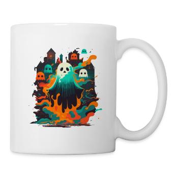 Fantômes dans un château - Mug blanc - blanc - Droite