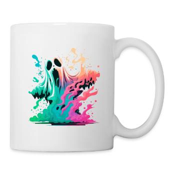 fantôme effrayant - Mug blanc - blanc - Droite