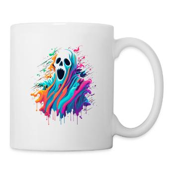 Fantôme coloré - Mug blanc - blanc - Droite