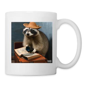 lookylooky Racoon - Tasse - Weiß - Rechts