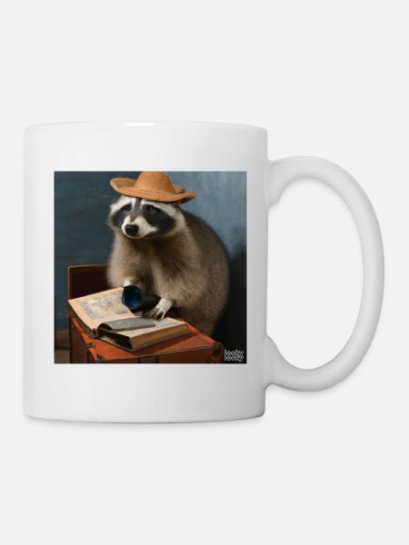 lookylooky Racoon - Tasse - Weiß