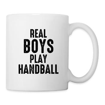 Handballspieler Sport Team Handballer Lustiger Spruch - Tasse - Weiß - Rechts